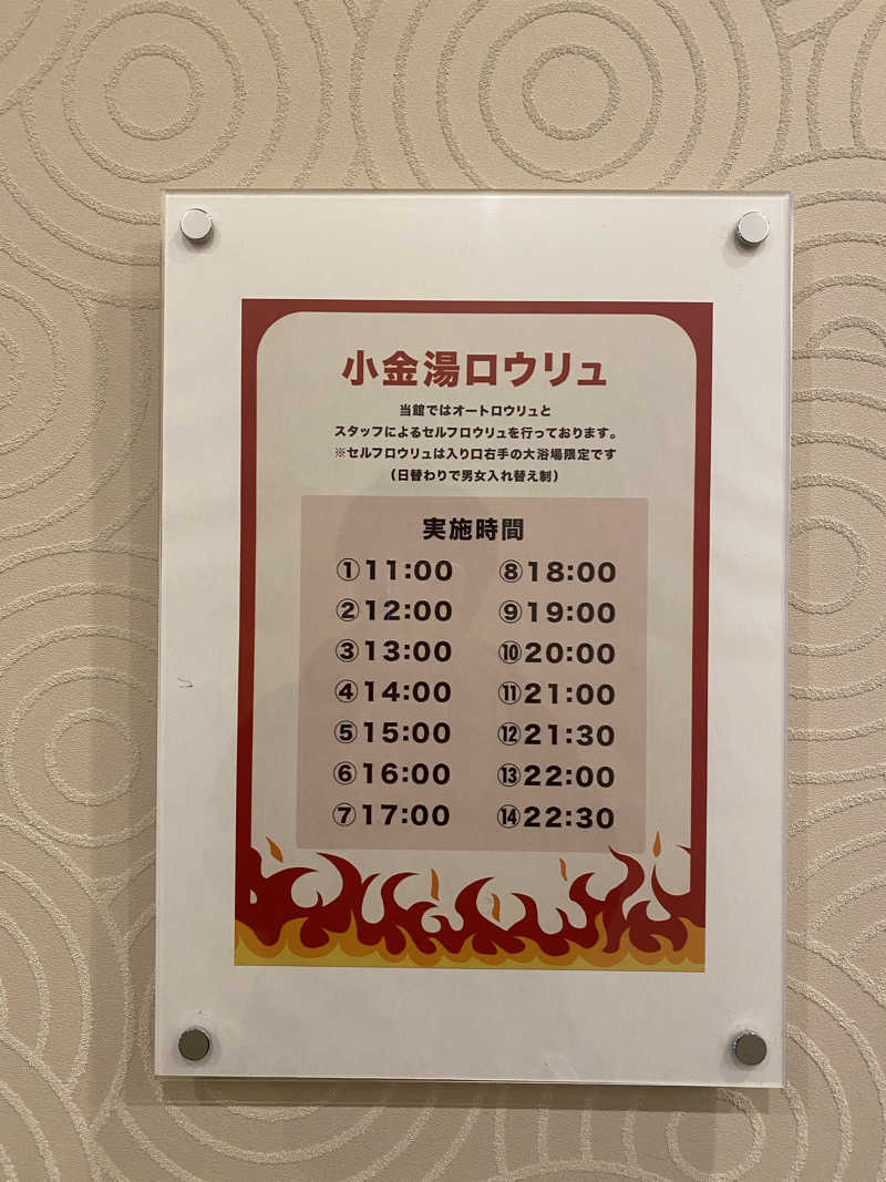 ペルソナさんの小金湯温泉 湯元 小金湯のサ活写真