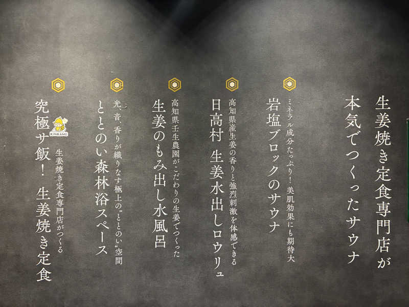 ベーコンさんの生姜サウナ 金の亀のサ活写真