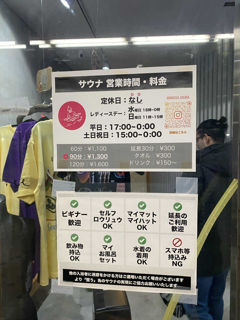 熱波不足さんのニノサのサ活写真