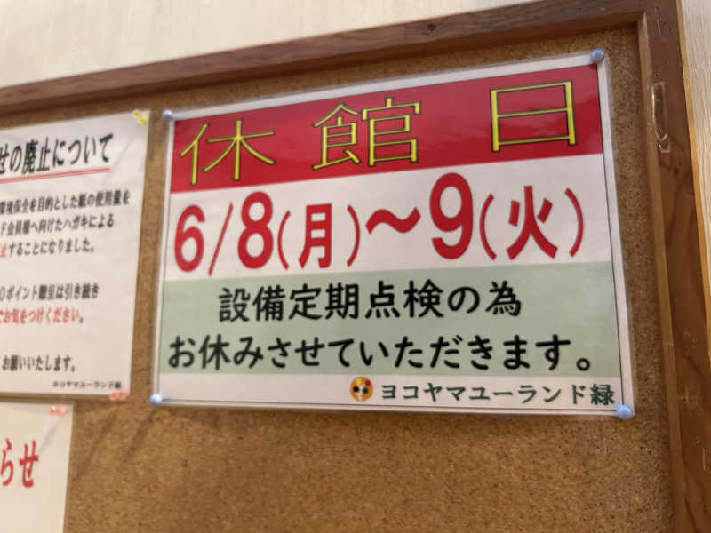 どんぐりさんのヨコヤマユーランド緑のサ活写真