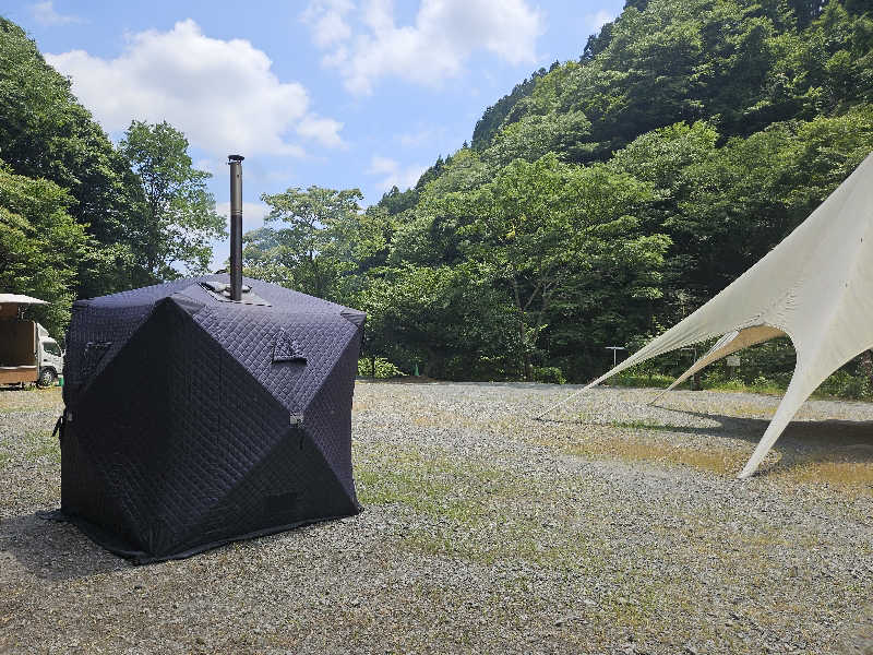 ぴちさんのミロクキャンプ場 関東 神奈川 川サウナ テントサウナのサ活写真