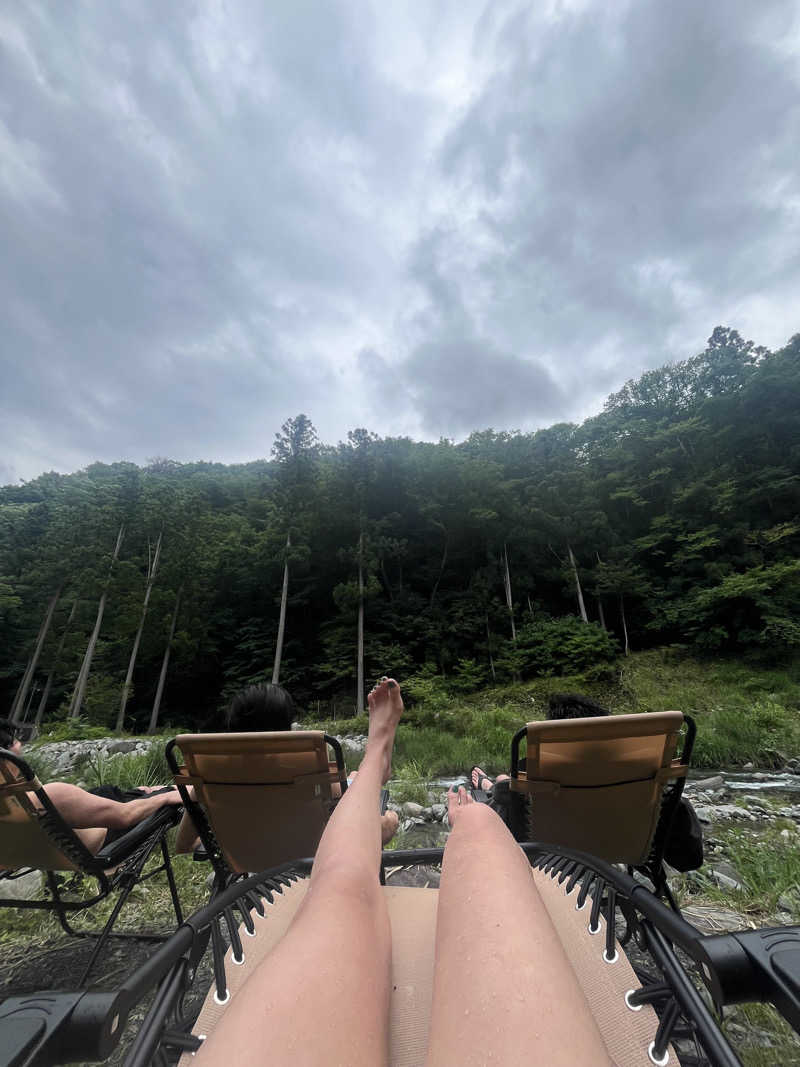 るなさんの道志川サウナのサ活写真