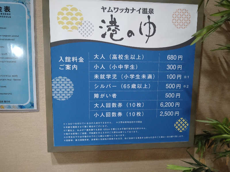 Gunsyuさんのヤムワッカナイ温泉 港のゆのサ活写真