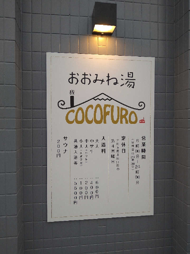 GunsyuさんのCOCOFURO おおみね湯のサ活写真