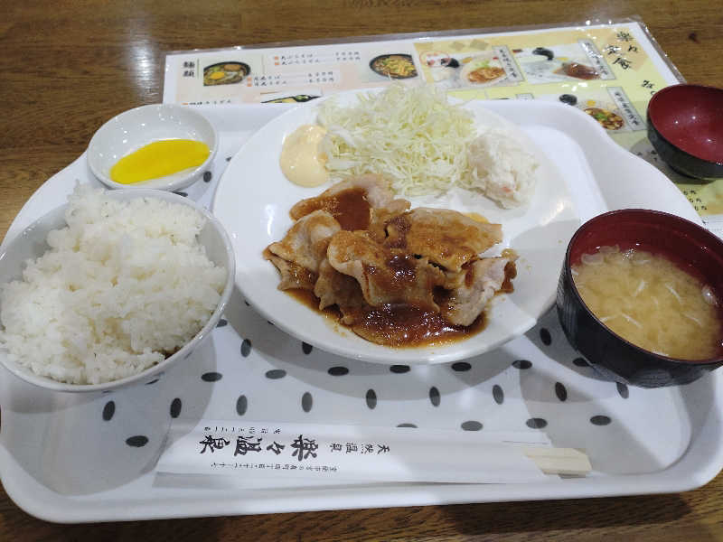 かつどんさんの楽々温泉のサ活写真