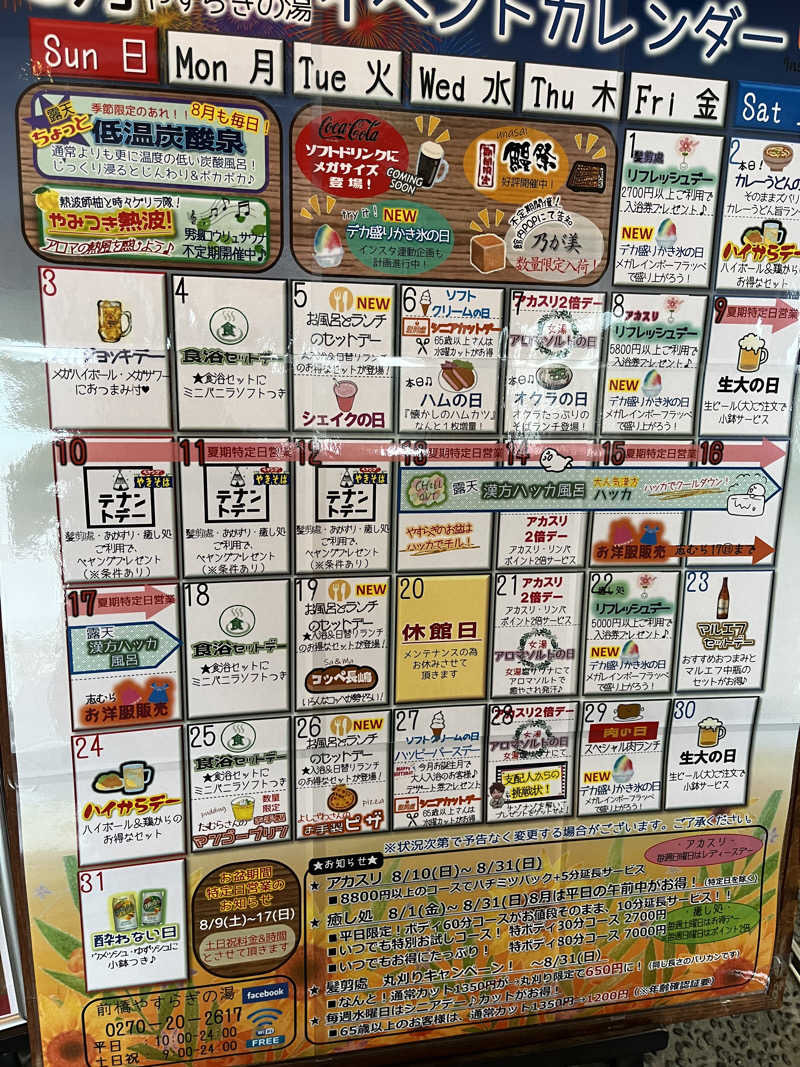 シイタケさんの前橋やすらぎの湯のサ活写真