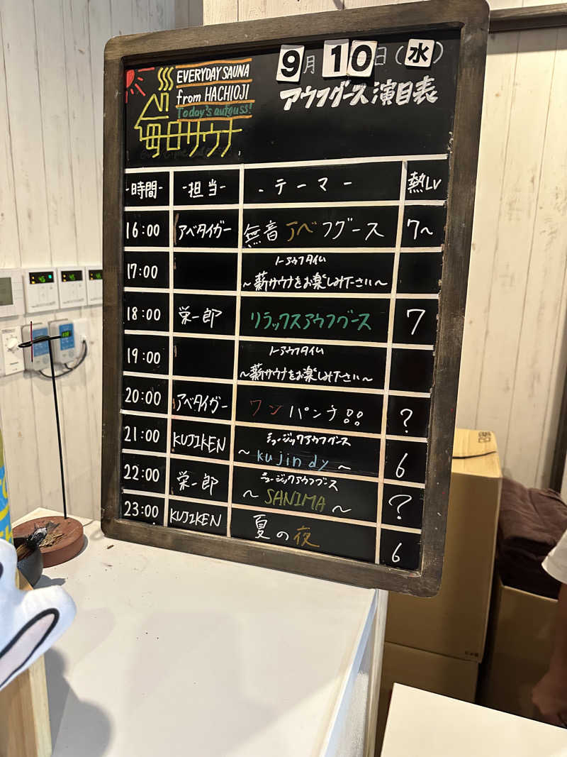masaさんの毎日サウナ 八王子店のサ活写真