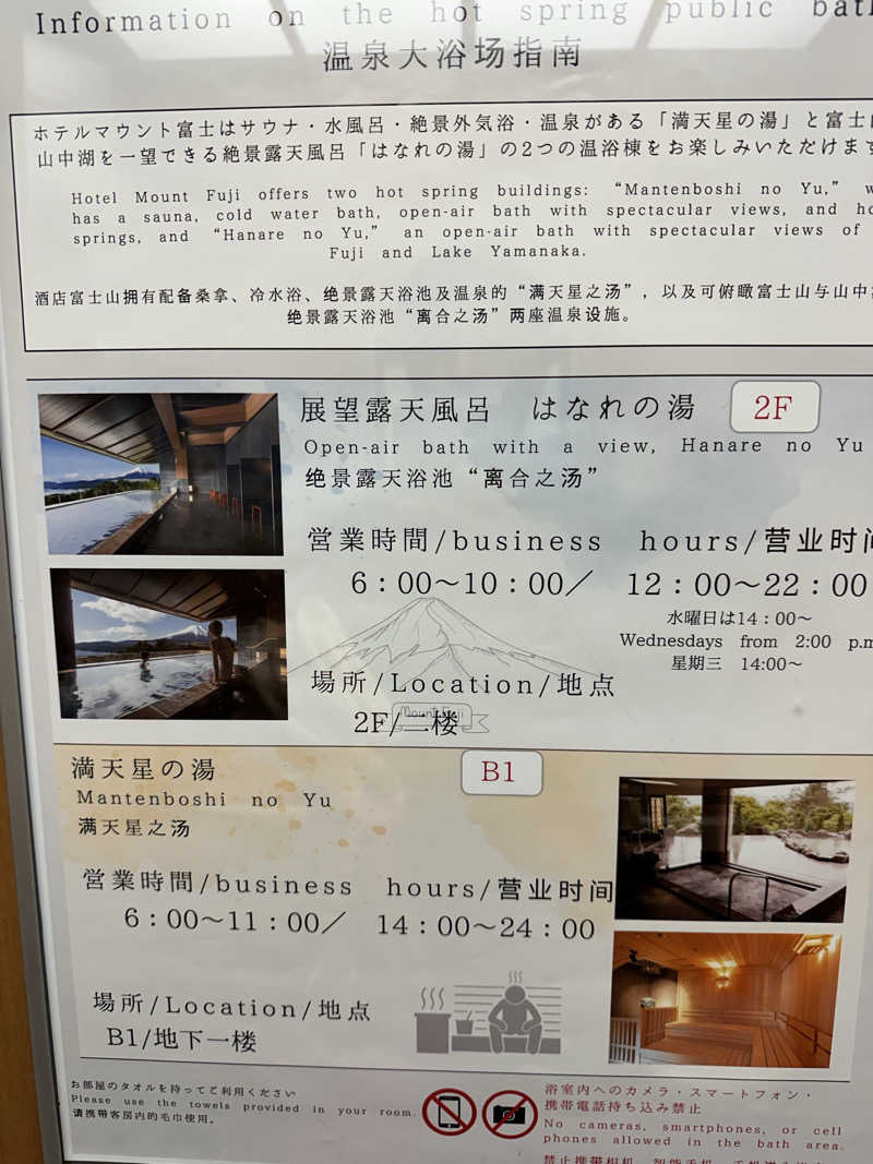 masaさんのホテルマウント富士のサ活写真
