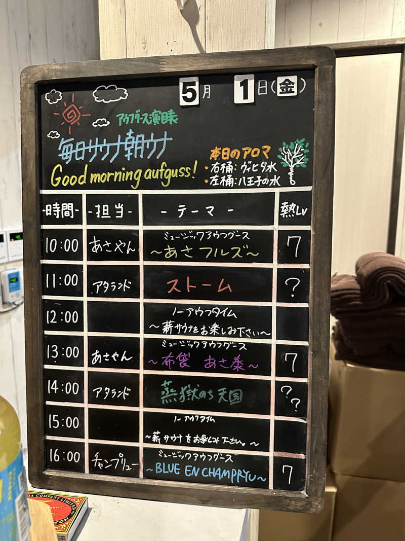 masaさんの毎日サウナ 八王子店のサ活写真