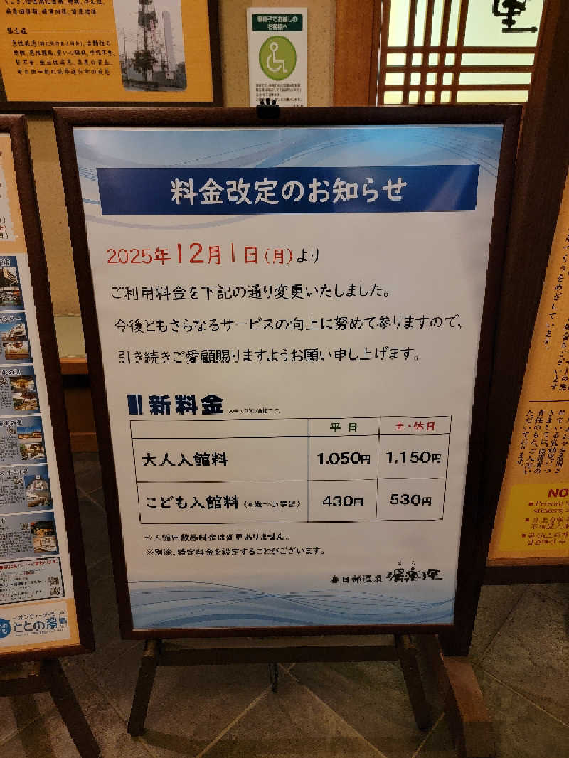 つのPさんの春日部温泉 湯楽の里のサ活写真