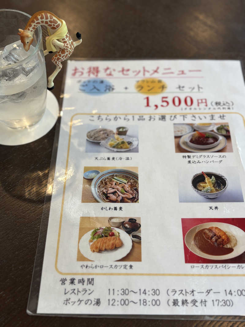 きりんちゃんさんの日帰り入浴施設マウレ山荘ポッケの湯のサ活写真