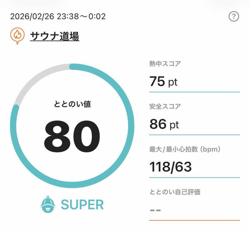 37TOOさんのサウナ道場のサ活写真