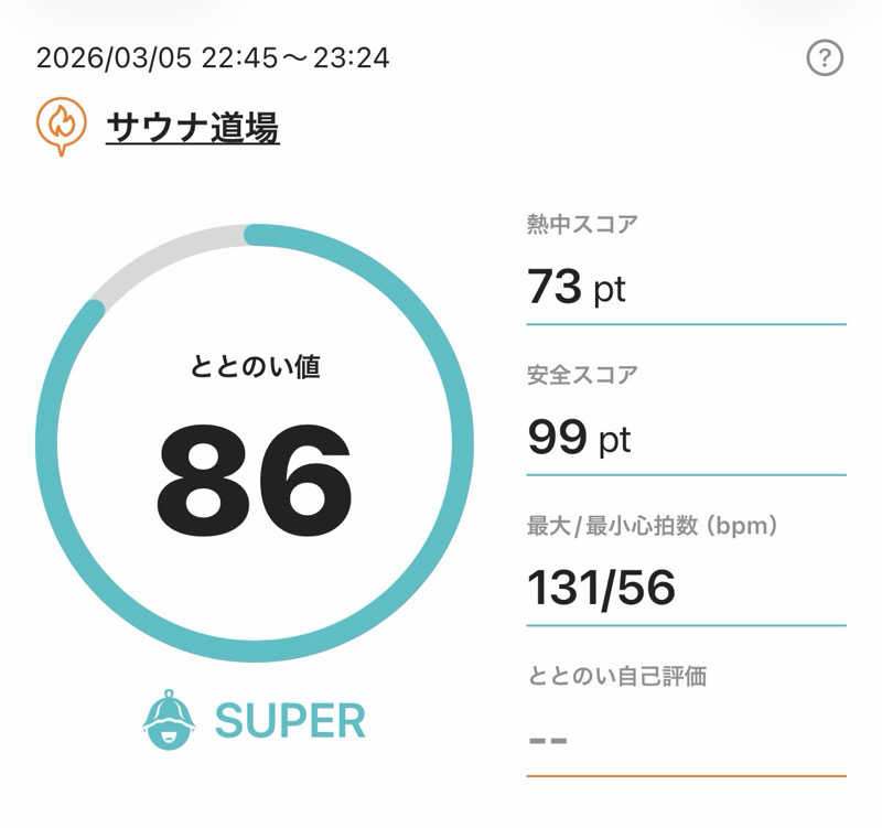 37TOOさんのサウナ道場のサ活写真