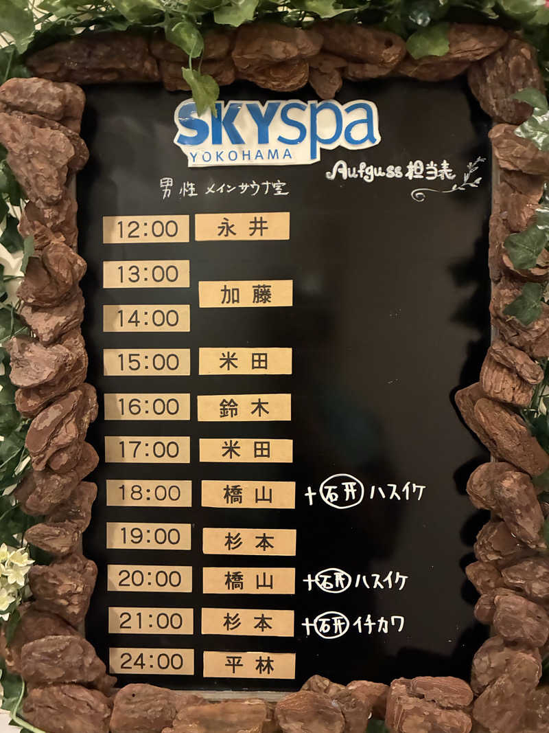 りんぺいさんのスカイスパYOKOHAMAのサ活写真