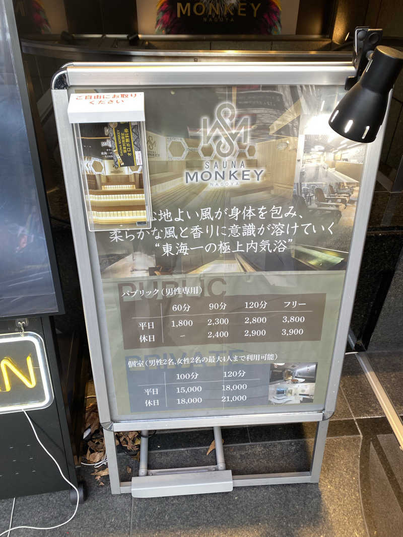 YUJJさんのSAUNA MONKEY / サウナモンキー 名古屋のサ活写真