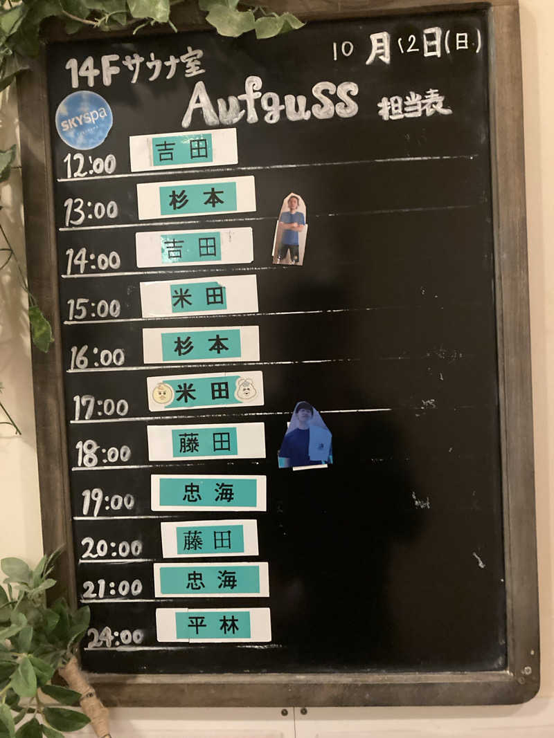 月2つさんのスカイスパYOKOHAMAのサ活写真