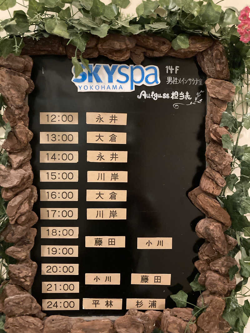 月2つさんのスカイスパYOKOHAMAのサ活写真