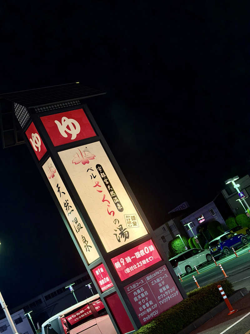 だむさんの宇都宮天然温泉 ベルさくらの湯のサ活写真