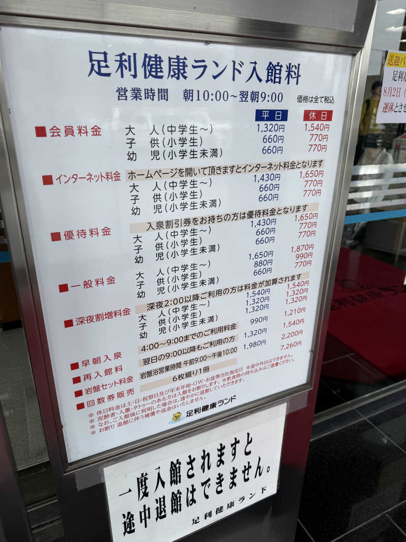 唐揚げの錬金術師さんの足利健康ランドのサ活写真