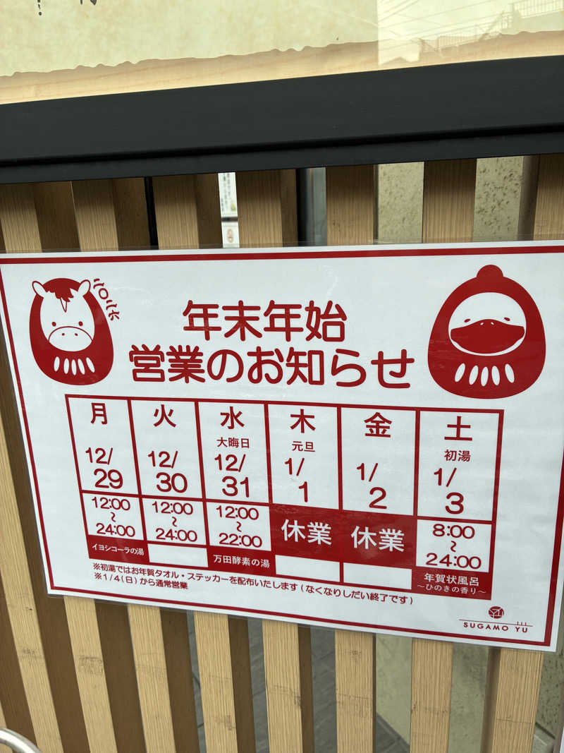 YMCAさんの巣鴨湯のサ活写真