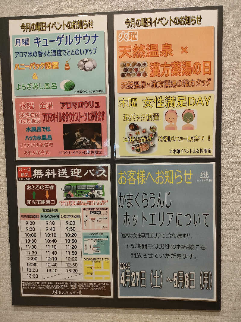 Chitorinさんのおふろの王様 和光店のサ活写真