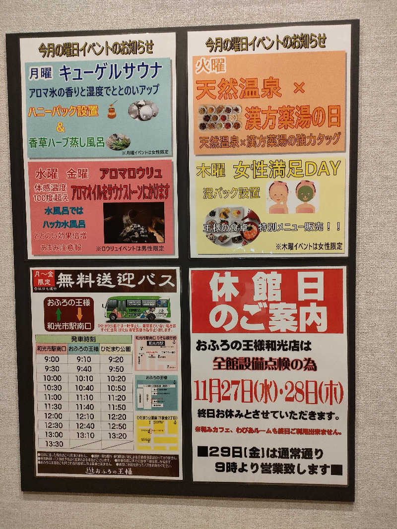 Chitorinさんのおふろの王様 和光店のサ活写真