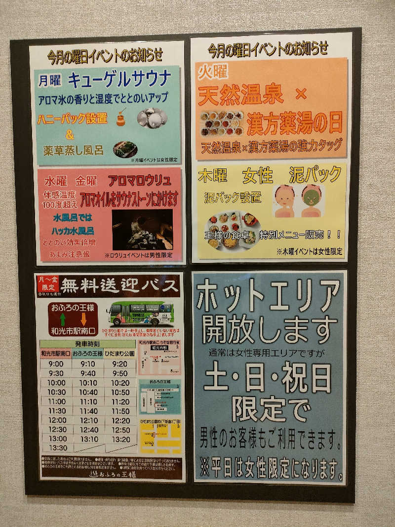 Chitorinさんのおふろの王様 和光店のサ活写真