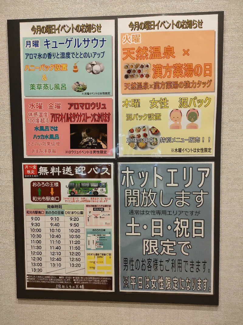 Chitorinさんのおふろの王様 和光店のサ活写真
