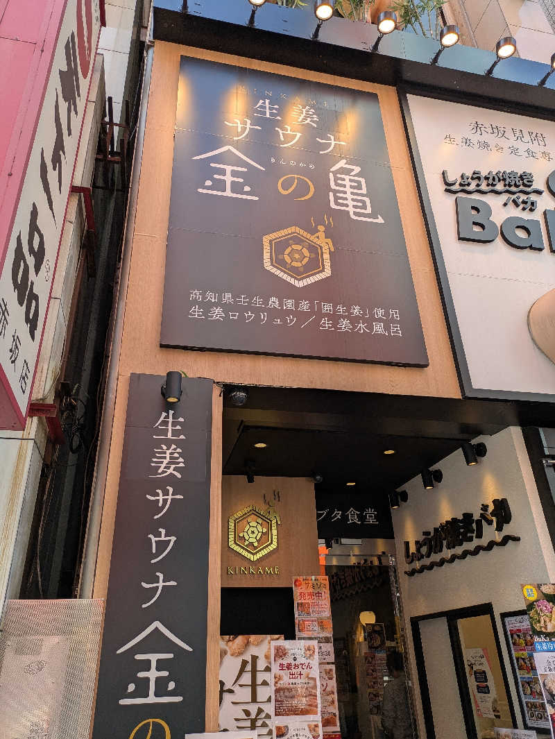 ヒロメネスさんの生姜サウナ「金の亀」のサ活写真