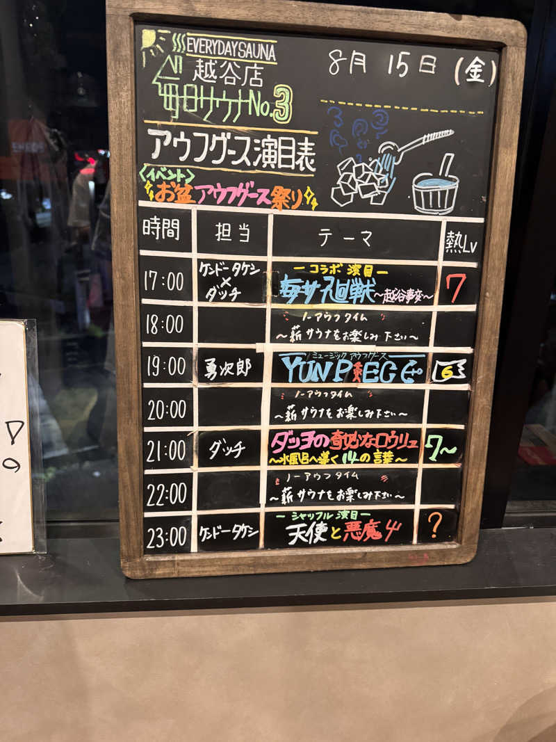 SOSHI 🌊🏄🏽🌊さんの毎日サウナ 越谷店のサ活写真