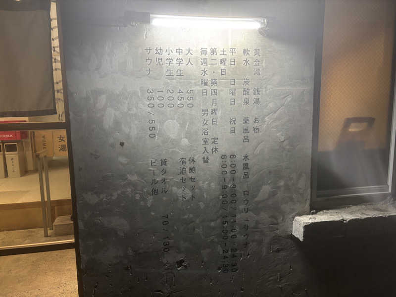 お米社長さんの黄金湯のサ活写真