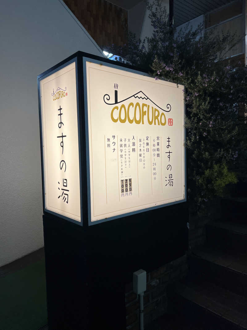 ノリダーさんのCOCOFURO ますの湯のサ活写真