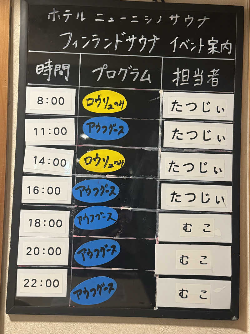 ゆめマルギットさんのニューニシノサウナ&天然温泉のサ活写真