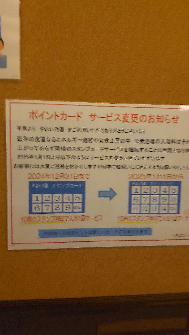 コンサウナーさんの天然温泉やよい乃湯のサ活写真