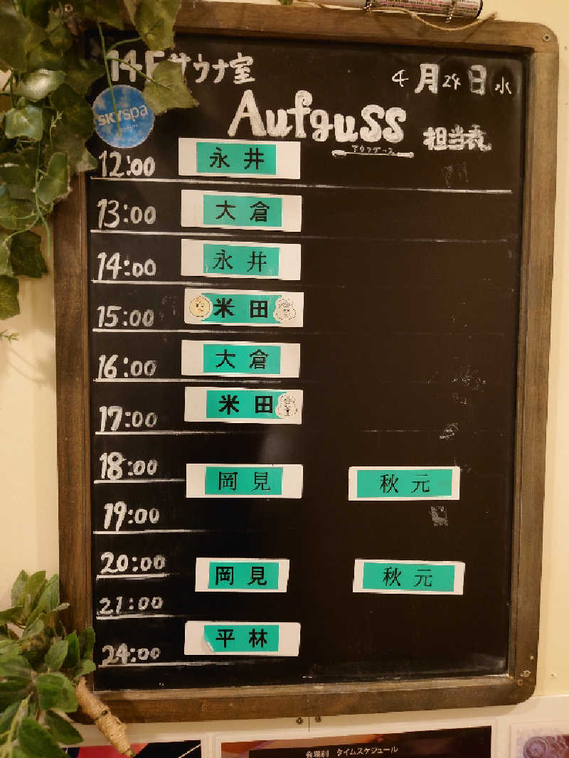 ヒロアキさんのスカイスパYOKOHAMAのサ活写真