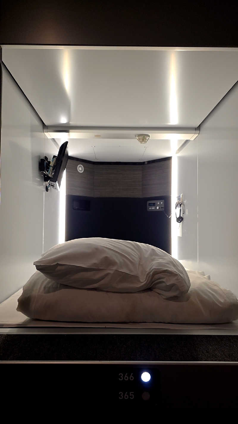 天然の妻@自分ツッコミくま好きさんのカプセルプラス横浜 サウナ/カプセルのサ活写真