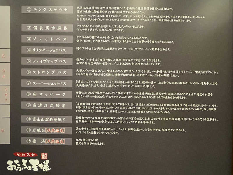 ぷっちょさんのおふろの王様 町田店のサ活写真