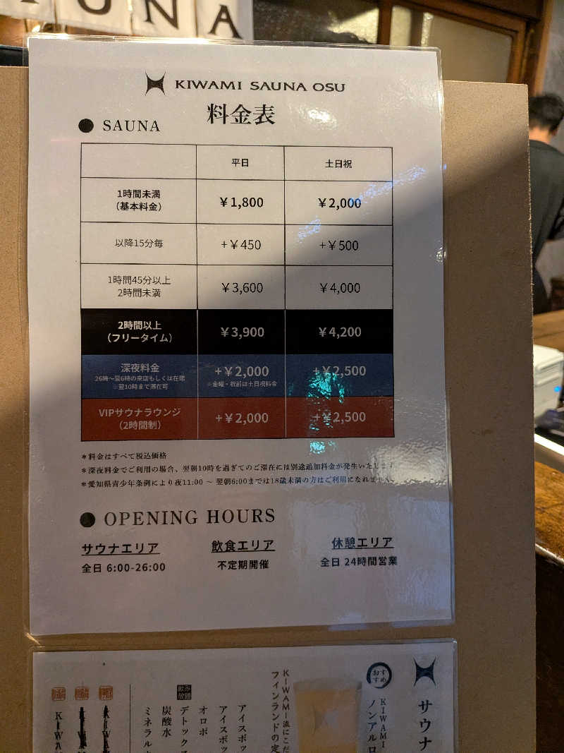 くっきーほたてさんのKIWAMI SAUNA 大須のサ活写真