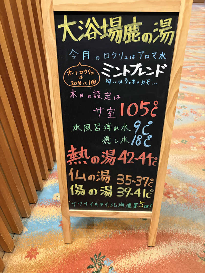 Raki318さんの定山渓 鹿の湯のサ活写真