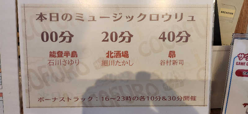 やっちんさんのCOCOFURO たかの湯のサ活写真