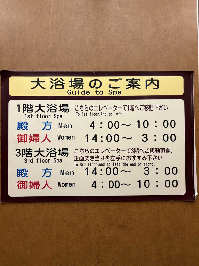 サウナ タノシミタイさんの吉田屋山王閣のサ活写真