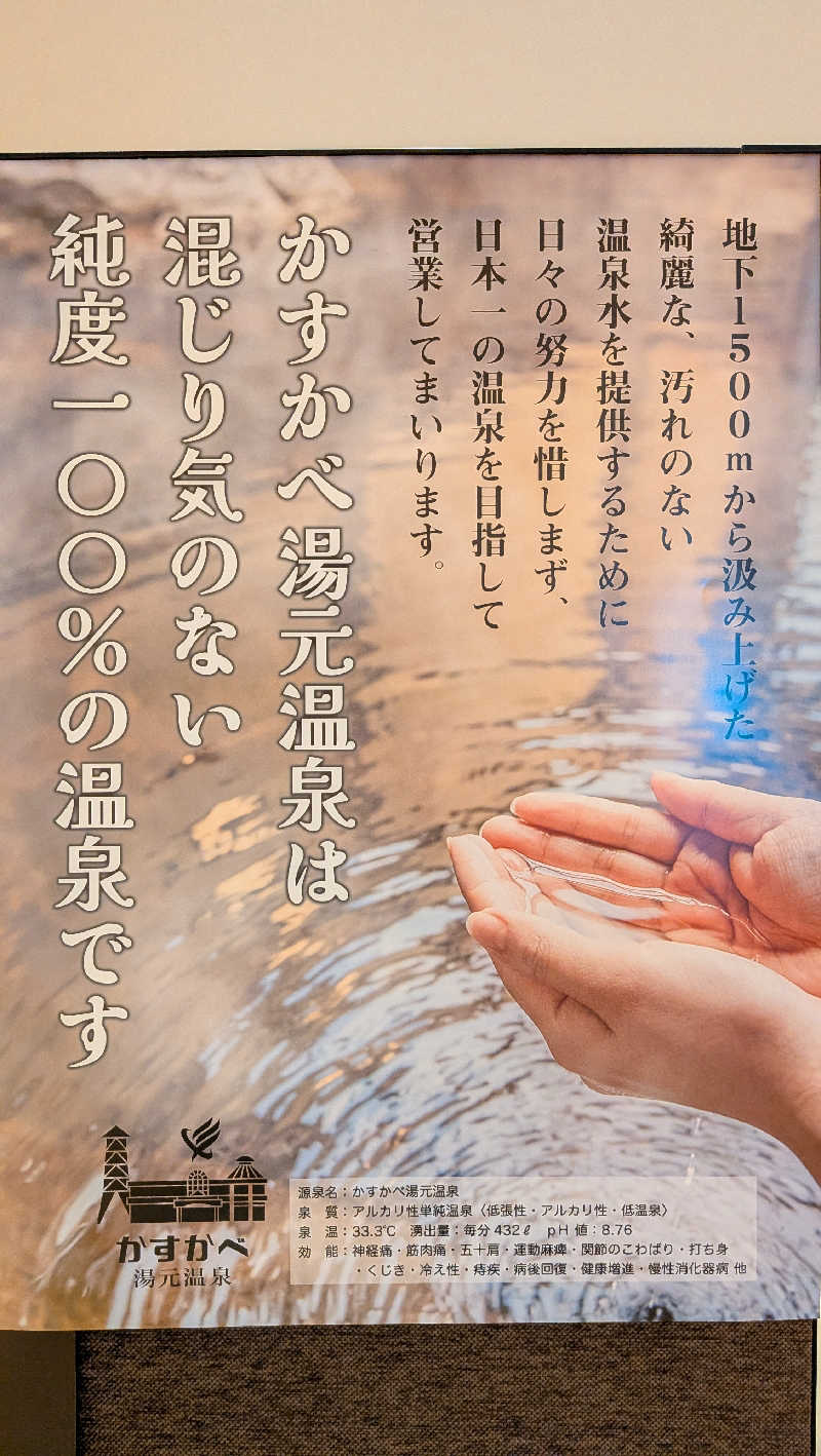 竜犬さんのかすかべ湯元温泉のサ活写真