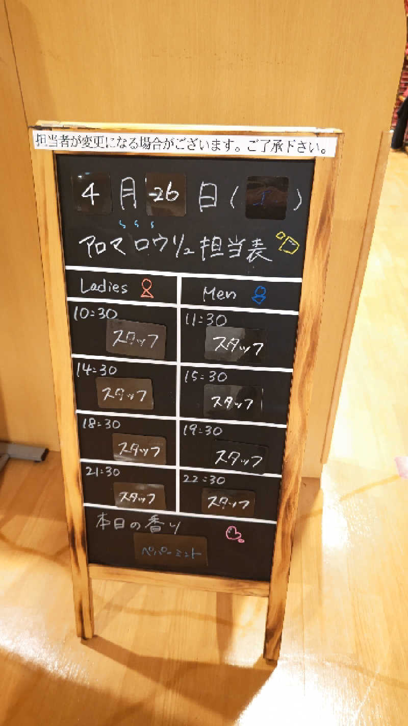 はたぶ@0(:3 )〜 (:3 _ )=さんの天然温泉コロナの湯 小倉店のサ活写真