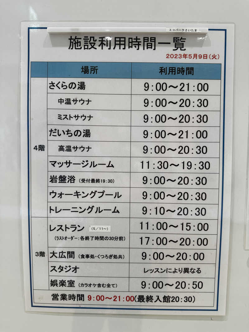 Neppayaさんのさいたま市桜環境センターのサ活写真