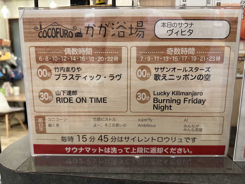 けいんさんのCOCOFURO かが浴場のサ活写真