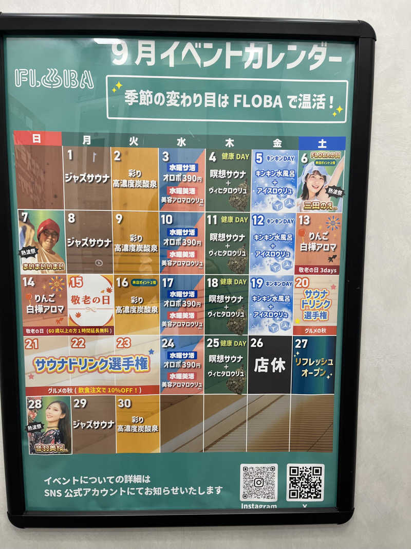 チャラさんのFLOBA(フローバ)のサ活写真