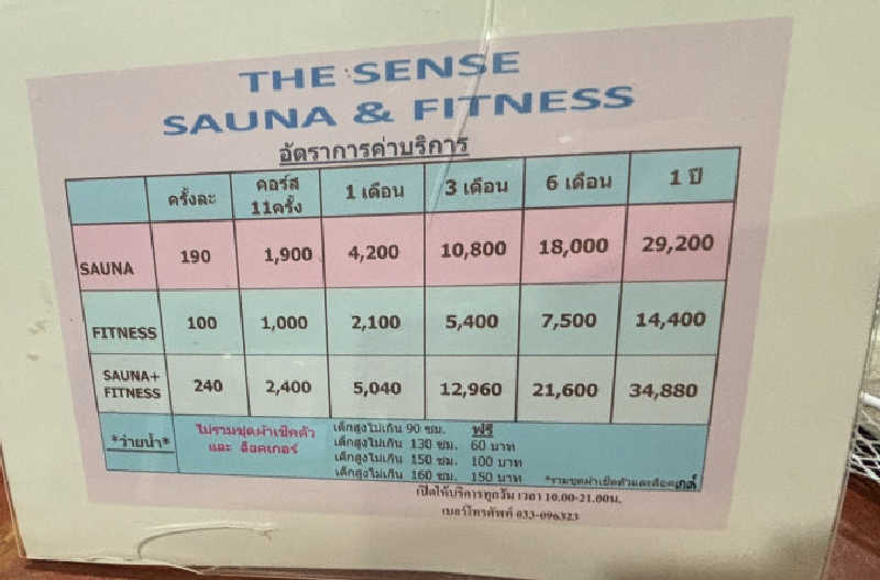 MuraさんのThe Sense Sauna & Fitnessのサ活写真