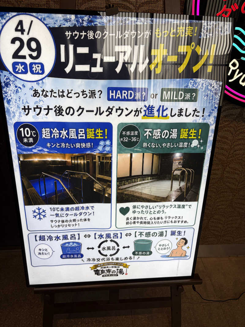 e-tanさんの湘南RESORT SPA 竜泉寺の湯 湘南茅ヶ崎店のサ活写真