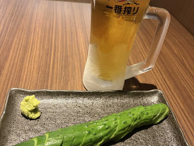 生ビールセット　きゅうり一本漬け
