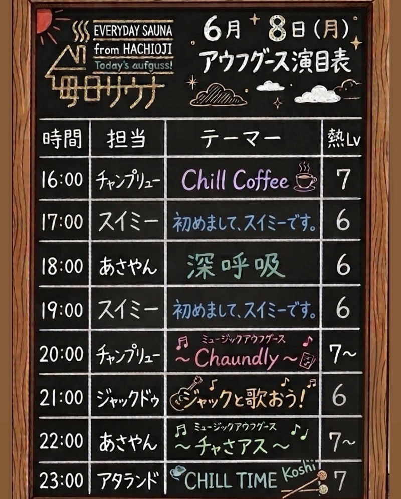 ととのウィッチさんの毎日サウナ 八王子店のサ活写真